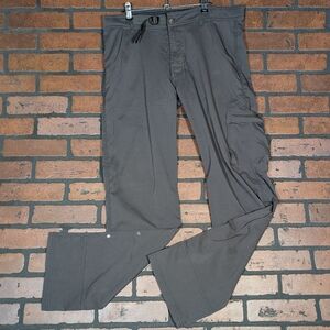 Prana Men's Medium "Breathe"" Zion Rollup Hiking Pants - Dark Gray